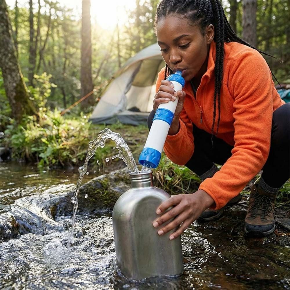 Water Purification Straw - Mini Waterfilter Rietje - Direct Drinkbaar