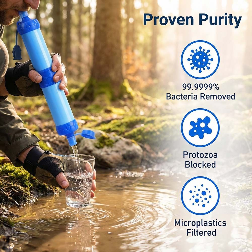 Water Purification Straw - Mini Mini Waterfilter Rietje Zuiveraar Direct