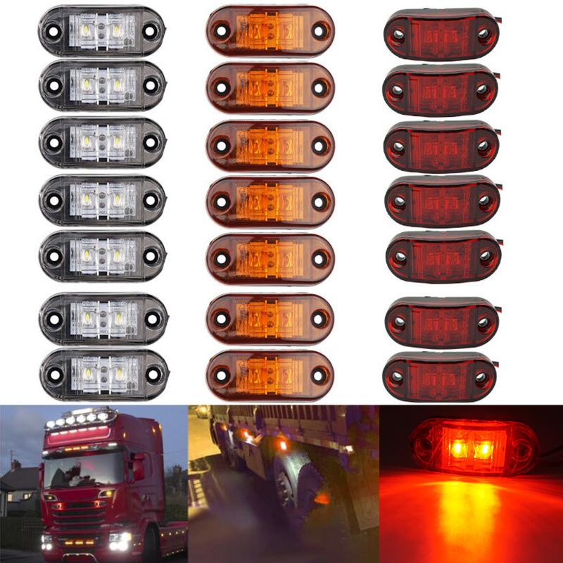 Signal Panel Orange - 10PCS Waarschuwingslichten LEDs Diode Licht Trailer