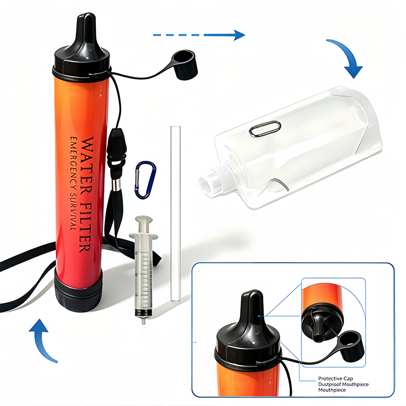 5000L draagbare noodwaterfilte - Water Purification Straw recensie en prijs