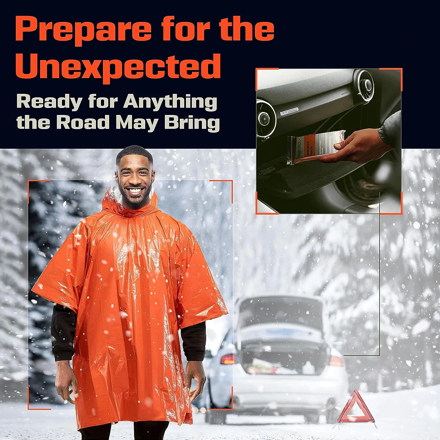 Noodregenponcho, thermische de - Emergency Poncho Rain recensie en prijs