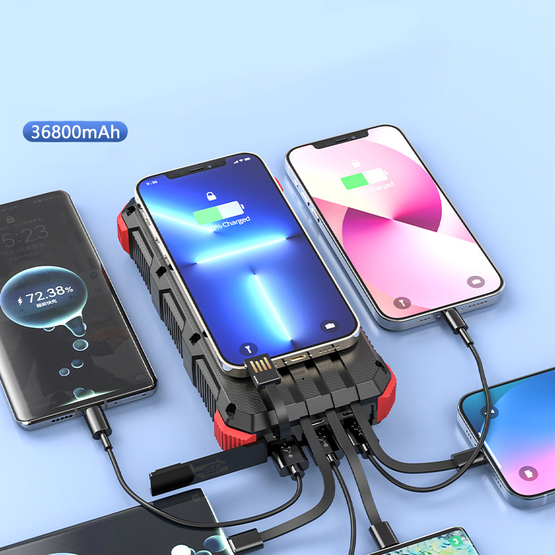 Solar Power Bank 36800Mah Met  - Solar Emergency Charger recensie en prijs