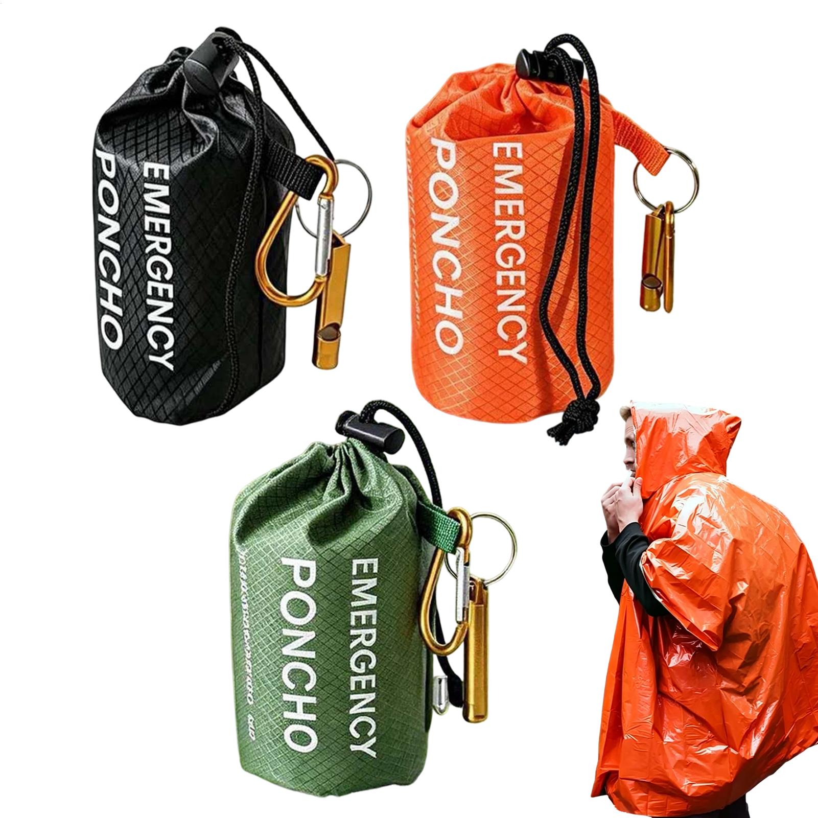 3 stuks overlevingsponcho voor - Emergency Poncho Rain recensie en prijs