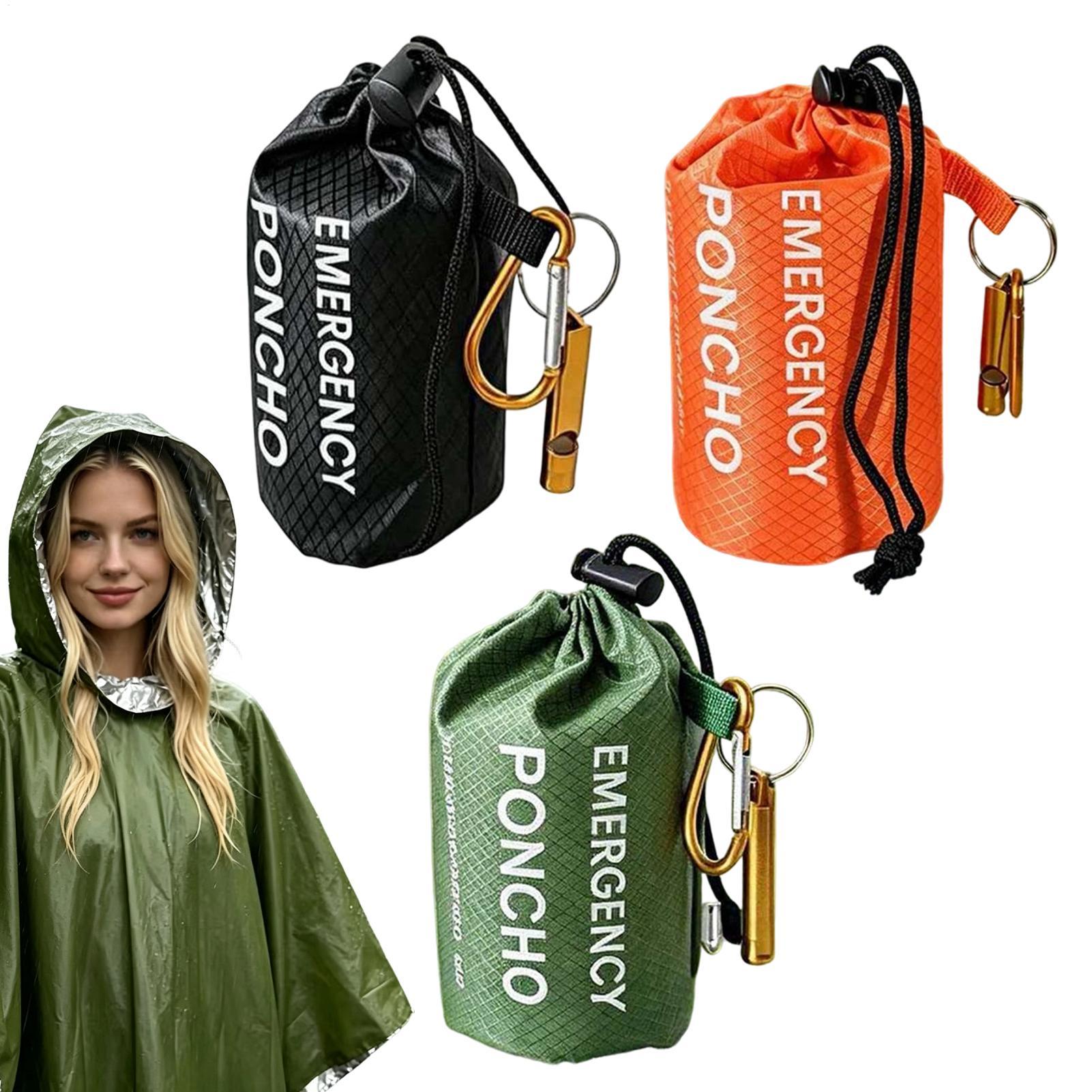 3 stuks overlevingsponcho voor - Emergency Poncho Rain recensie en prijs