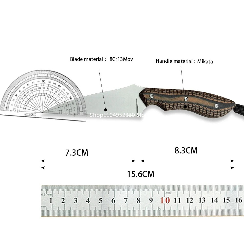 2388 Draagbare Utility Messen  - Bushcraft Knife Fixed recensie en prijs